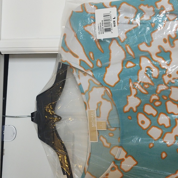 MICHAEL🌊Michael Kors Aegean Aqua Sheath Dress, size Large, 🆕 - Picture 11 of 11